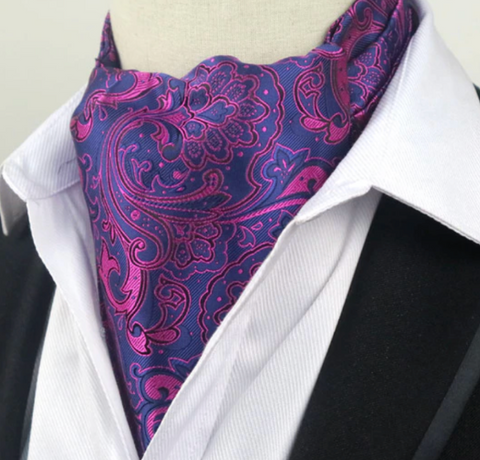 Blue & Fuchsia Paisley Print Boscot