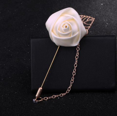 Flower lapel pin