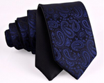 Black & Blue Reversible Tie