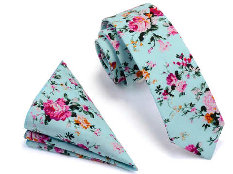 Aqual Floral Skinny Tie